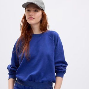 GAP Vintage Soft Raglan Fleece Sweatshirt (NWT) Size M
